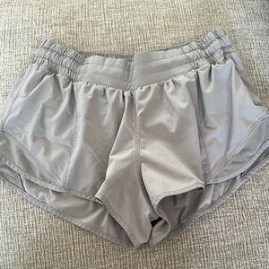 Lululemon Athletica Gray Athletic Shorts Moisture-Wicking Performance